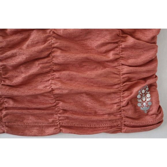 FP Movement OB1275502 Women's Sz M Burnt Orange Free Fold Ruched Tank Top - Picture 3 of 5